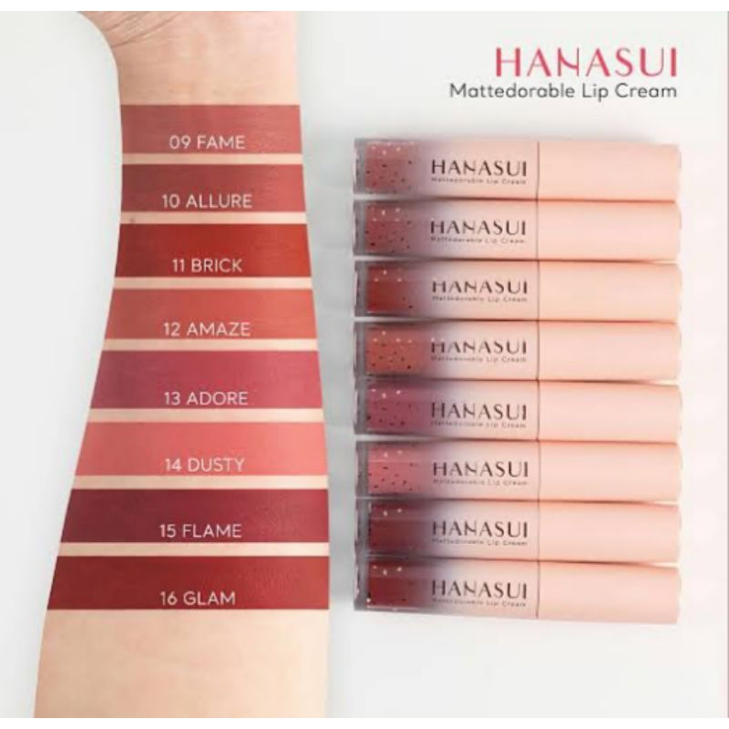 Hanasui Mattedorable Lipcream Boba || Lip Cream Hanasui Boba || Brown Sugar