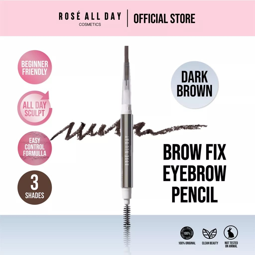 ROSE ALL DAY Brow Fix I Eyebrow Pencil Dark Brown 0.25gr