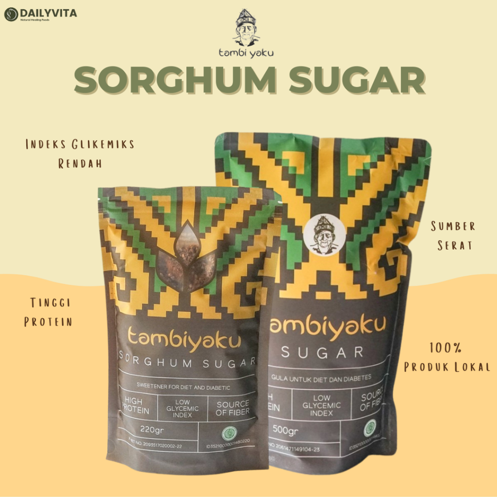 Tambiyaku - Gula Sorghum 220gr/Gula Sorghum 500gr Gula Diabetes Pemanis Alami