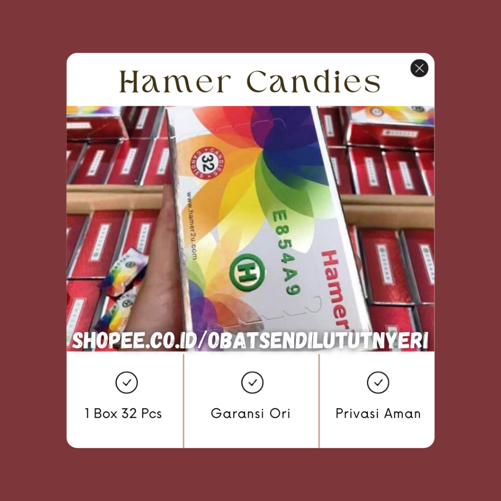 Cod Hamer Rainbow Candy Original 32 Pcs Candies