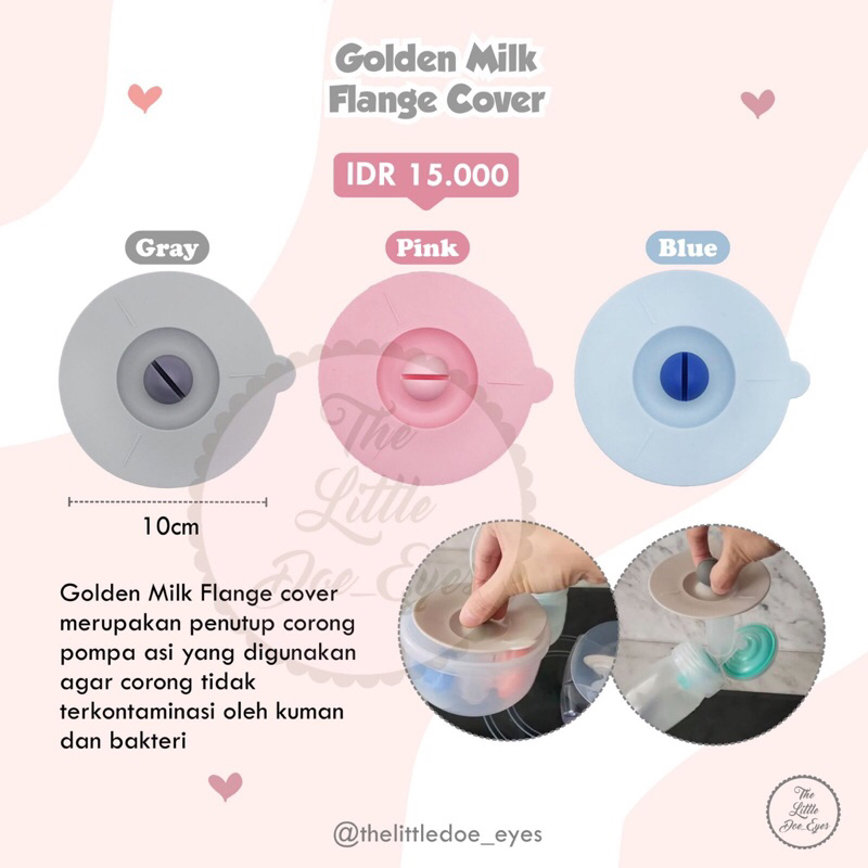 Golden Milk Flange cover / Silicone Penutup Corong / Flange