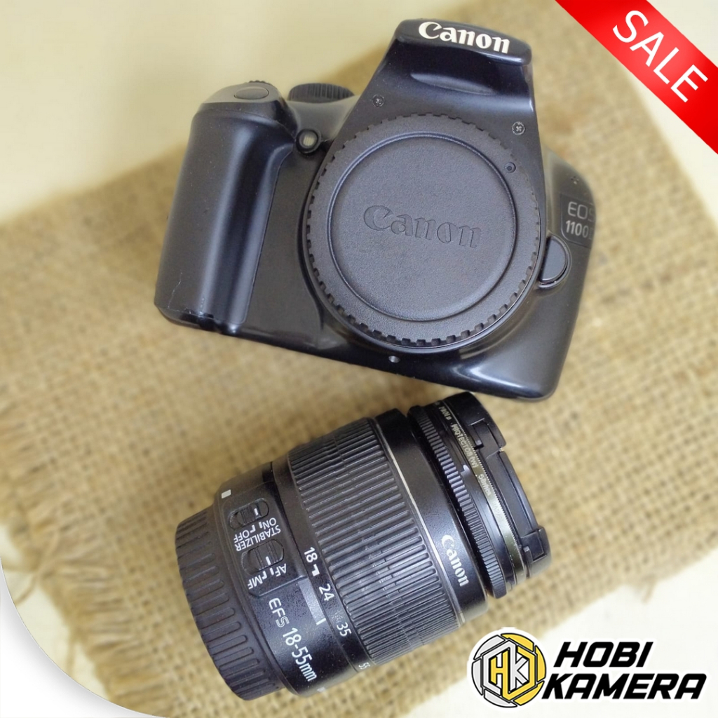 Kamera DSLR Canon 1100d lensa 18-55mm fullset - Bekas