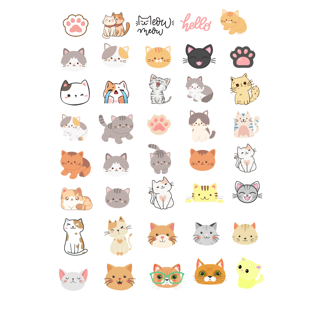 

stiker kucing (cute neko)