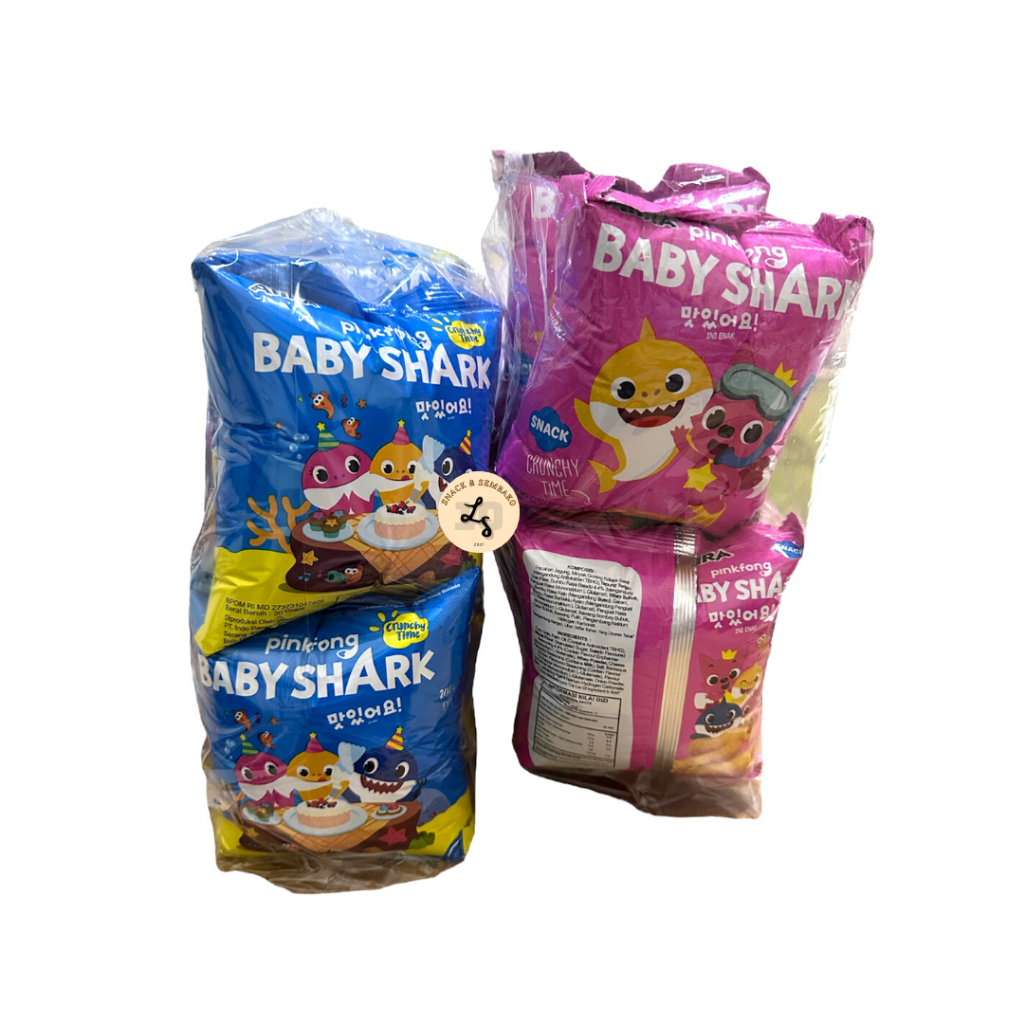 

Baby Shark Chiki Camilan Ekstrudat 1 Pack Isi 10 pcs @30gr