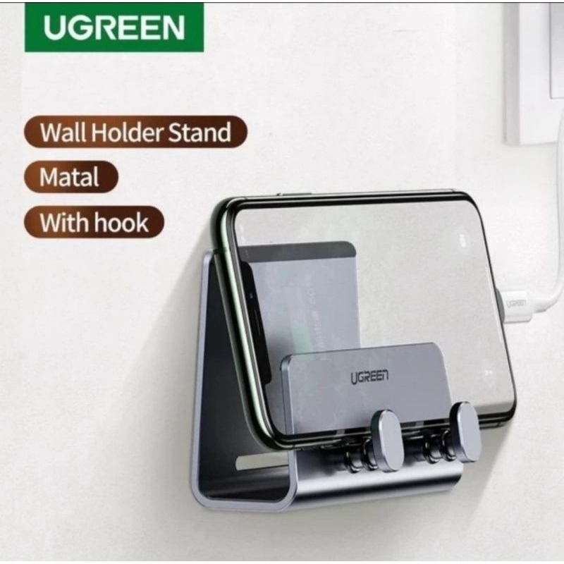 Ugreen Phone Holder Wall Mount - Ugreen Tempat Charger Hp di Dinding Original