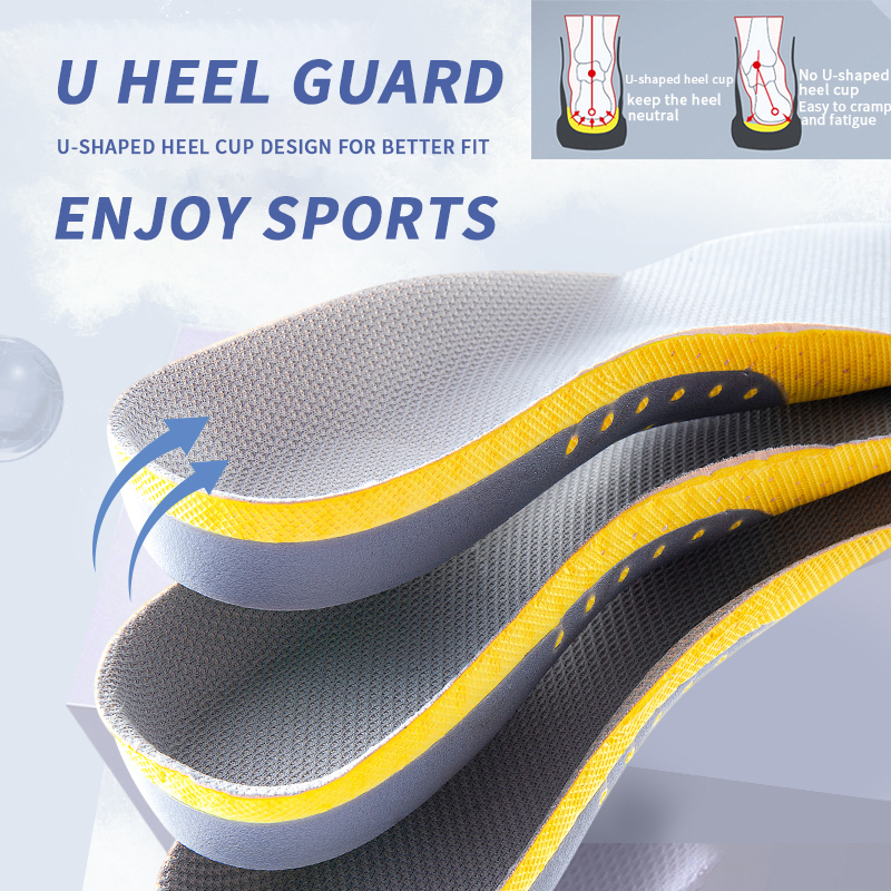 Insole Alas Dalam Sepatu Shock Absorb Gel Orthotic Arch Insole Sepatu Olahraga