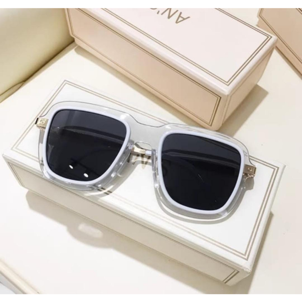 BV.ID KC1096 Kacamata Hitam Trend Model Kotak Fashion Sunglasses Kaca mata Vintage