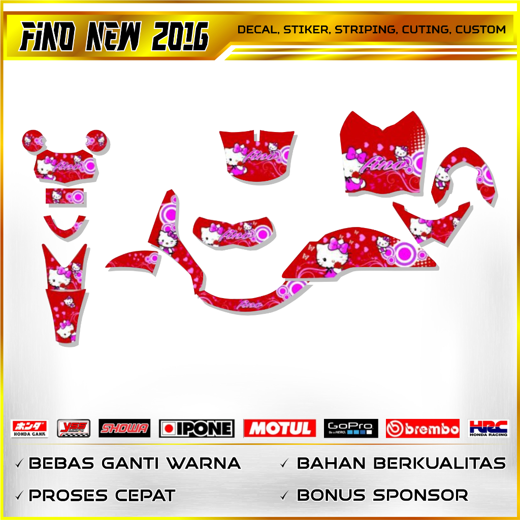 DECAL FINO NEW 2016 BAHAN BERKUALITAS  MURAH