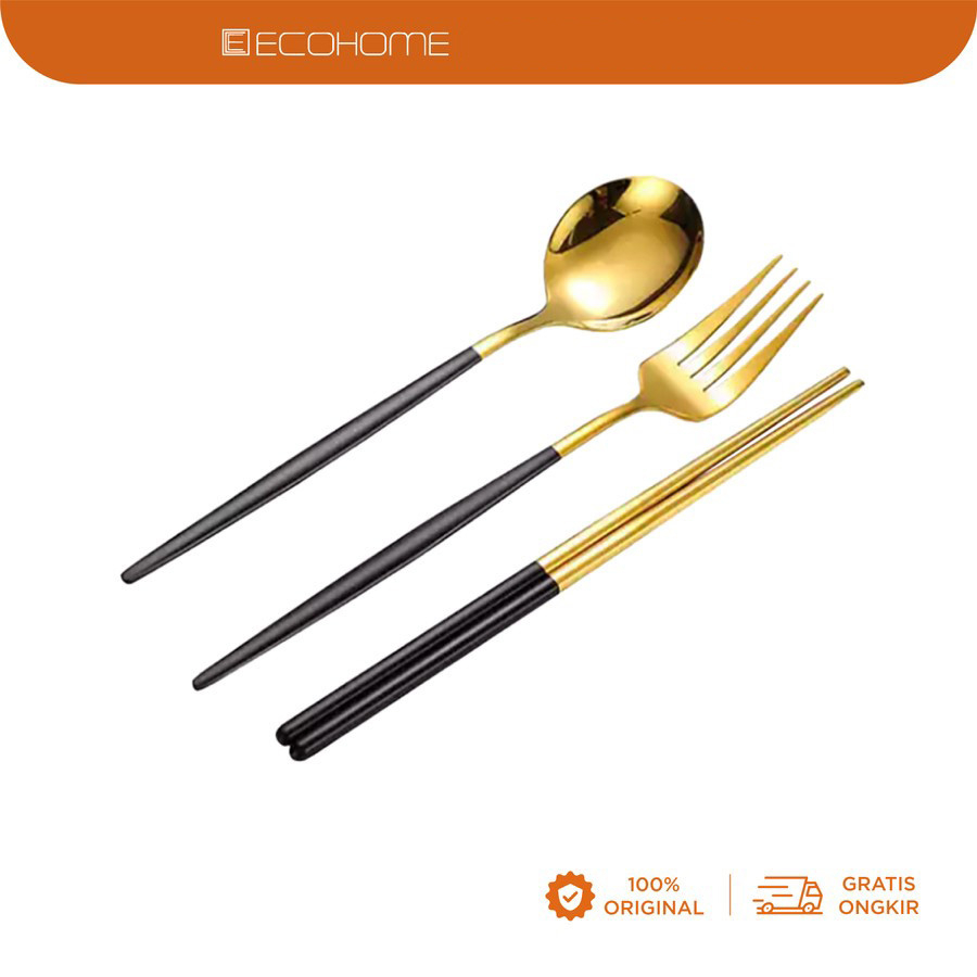 Cuttlery Set Stainless Ecohome x CromaHaus Food Grade