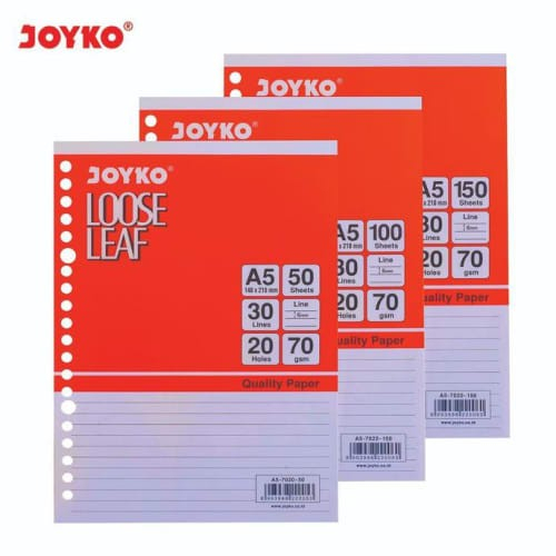 

Loose Leaf Isi Kertas File Binder Joyko Garis