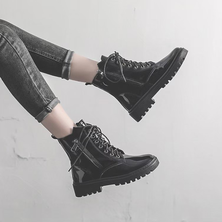 AVANCEID 1962 Sepatu Sneakers Boots Wanita Docmart Hitam Import