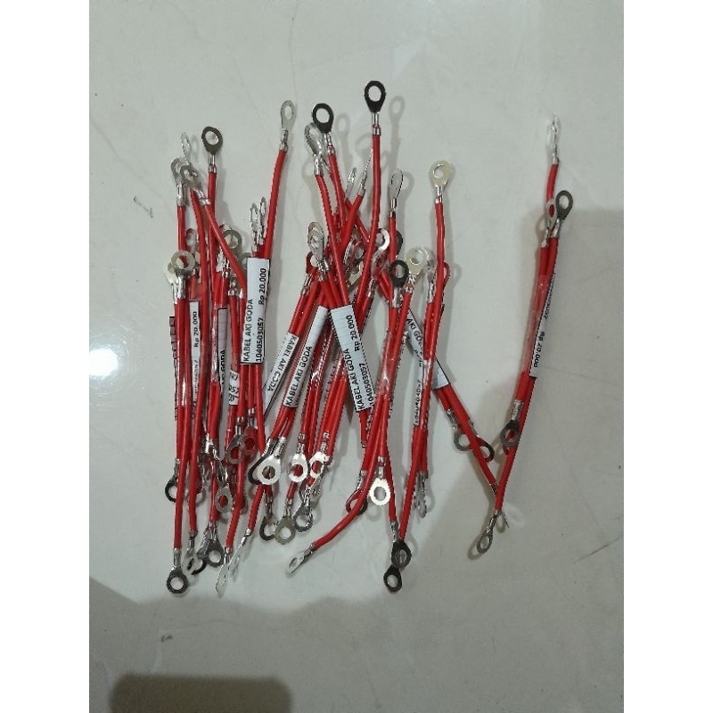 KABEL AKI SEPEDA LISTRIK WARNA MERAH HARGA PER PCS PRODUK ORI