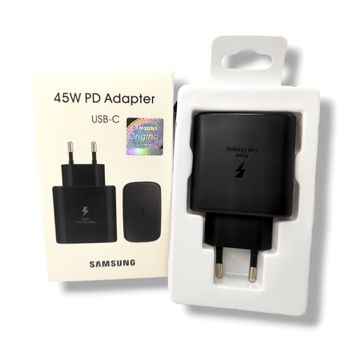 ADAPTOR CHARGER SAMSUNG SUPER FAST CHARGING TYPE C S8 S9 Note 10 S20 S21 45W