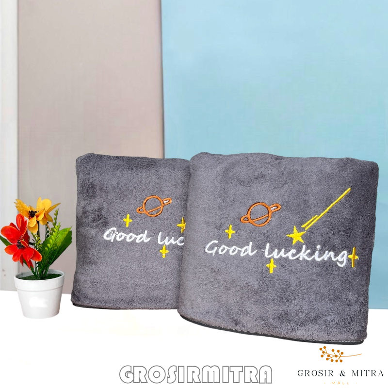 Handuk Mandi / Handuk Dewasa / 70x140cm Handuk Bayi Wedding Souvenir Unisex Handuk couple / Murah Motif good lucking