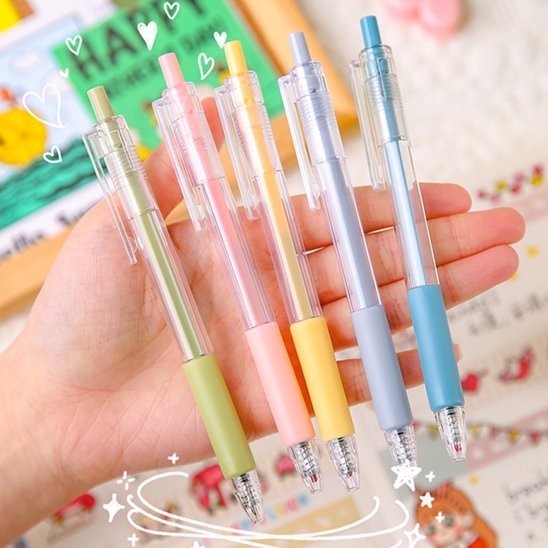 Rizkyonline88 Pena Mekanik Pastel 0.5mm Bolpen Pena Pen Alat Tulis Gel Tebal 0.5 MM Pena Cair MURAH P15