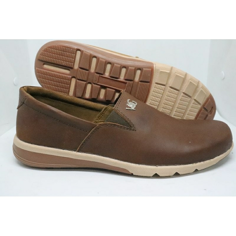 vogue casual slip on original leather shoes ll vogue shoes casual leather ll sepatu kasual pris kulu