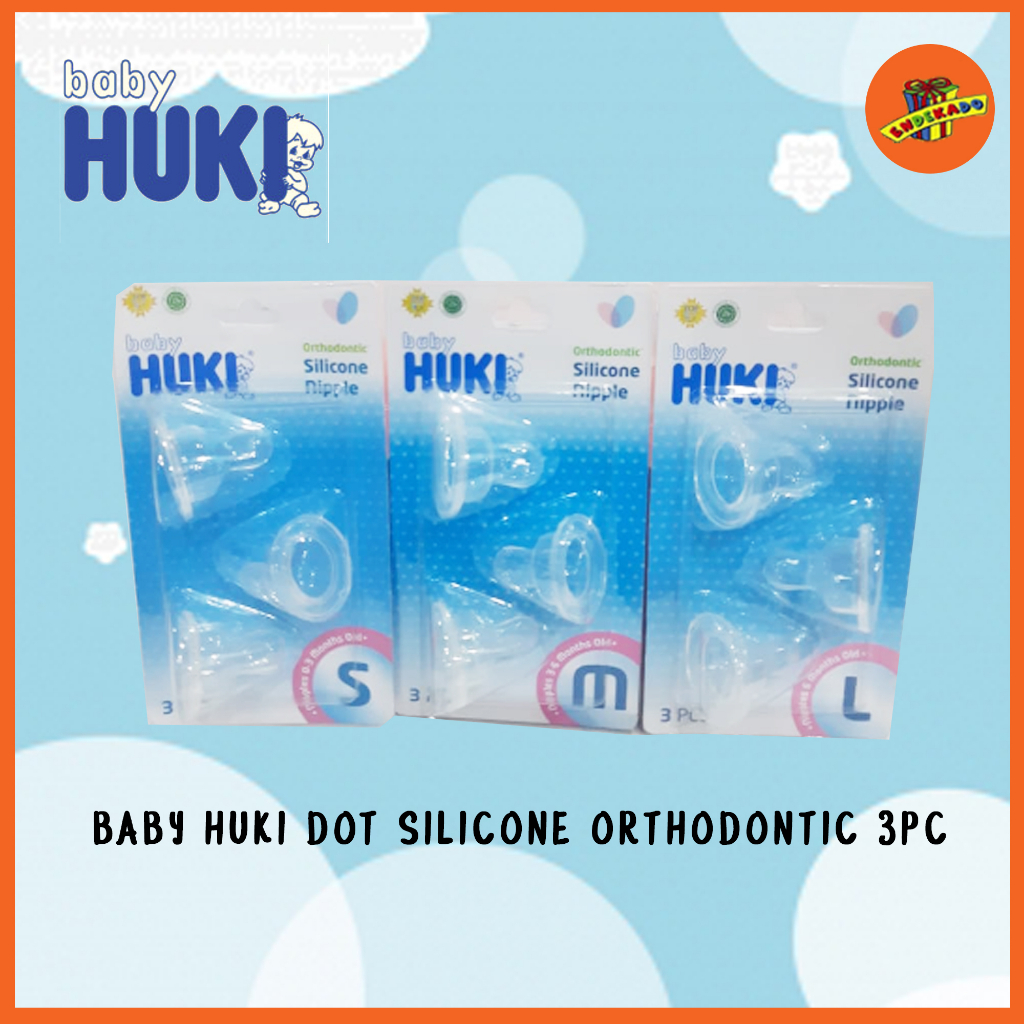 Huki Orthodontic Silicone Nipples 3pcs