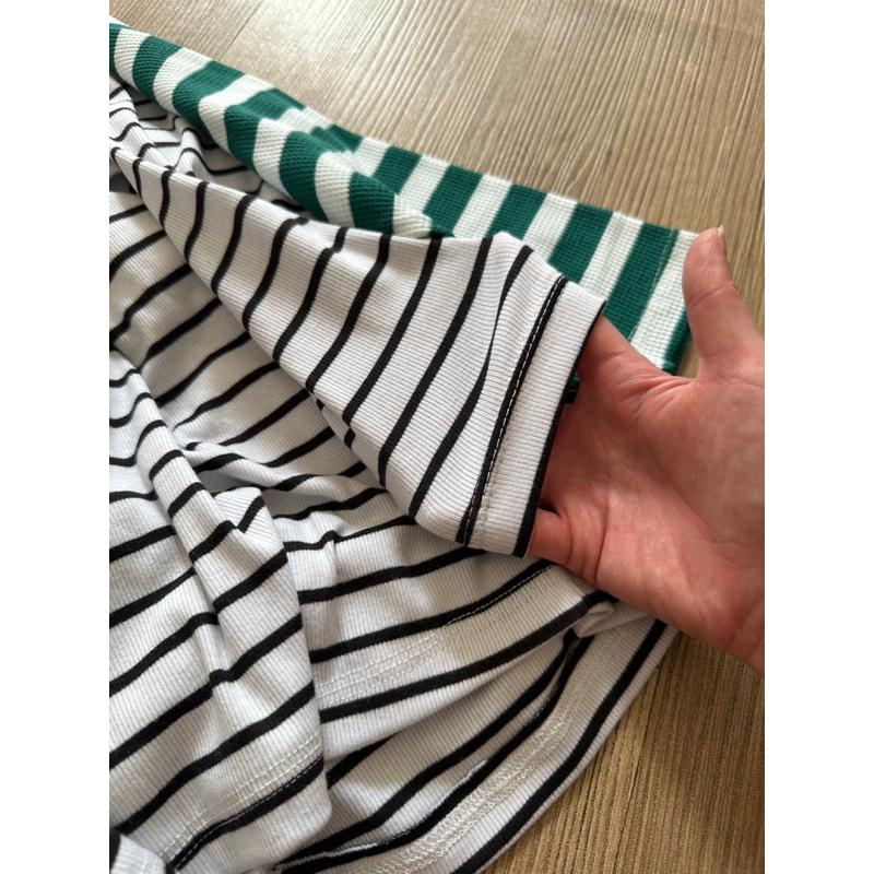 READYBASIC - BUSUI FRIENDLY BAJU KAOS LENGAN PANJANG BUSUI FRIENDLY STRIPE TEE BAHAN KATUN ADEM