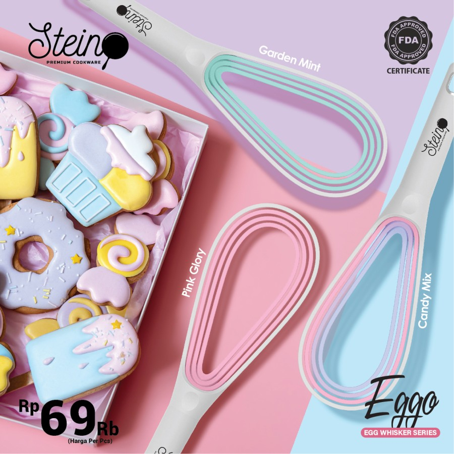 Pengocok Telur Steincookware Eggo Whisk Kocokan Telur Stein Cookware Whisker Adonan Kue Alat Baking EGO Whisk Kocokan Telur