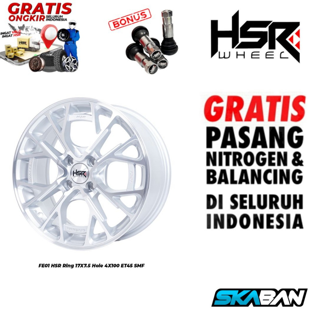 VELG MOBIL RING 17 FE01 HSR R17X75 H4X100 ET45 SMF