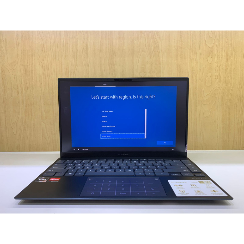 Laptop Gaming ASUS Zenbook UM425QA AMD RYZEN 5 5600H RAM 8GB 512GB SSD FHD Windows 11 Terlaris