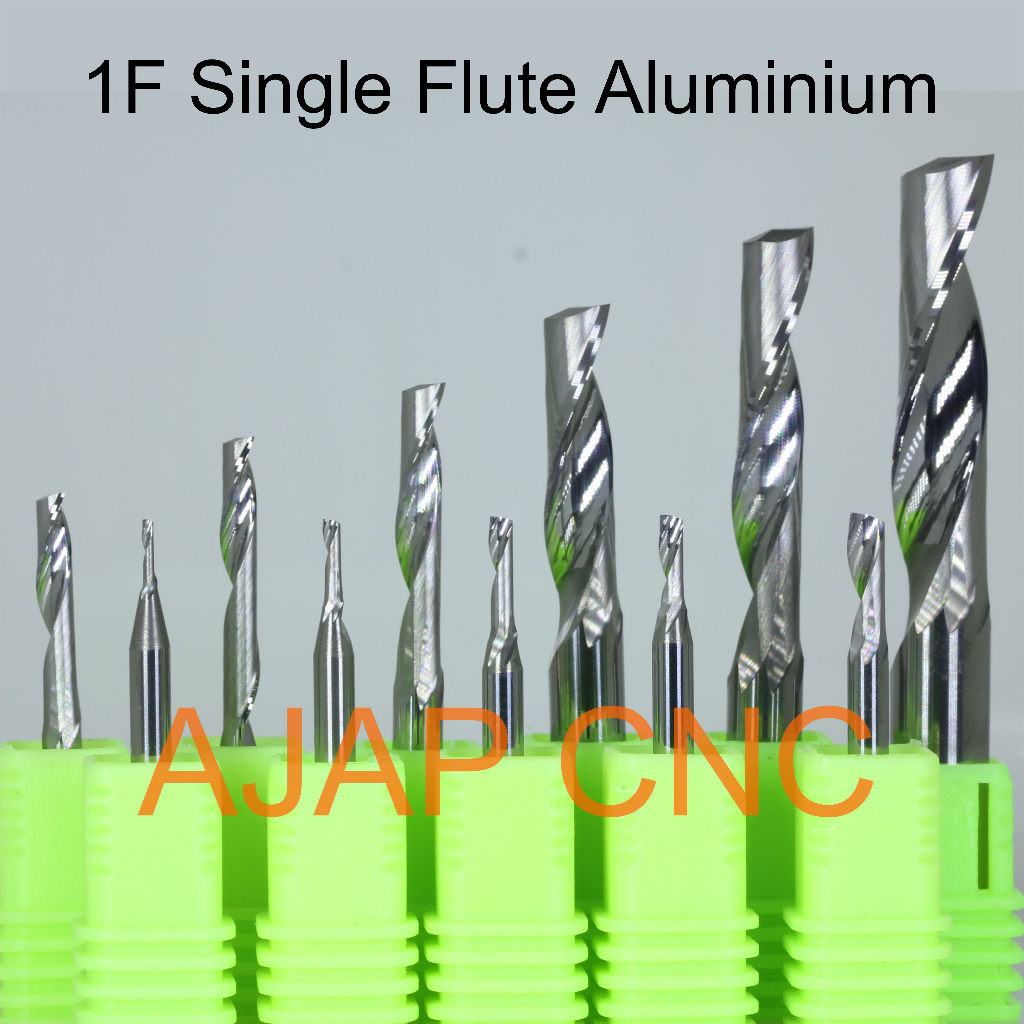 Endmill Single Flute 1 Flute Aluminium AMata Router Bit CNC Endmill Aluminium Mata CNC Ruter