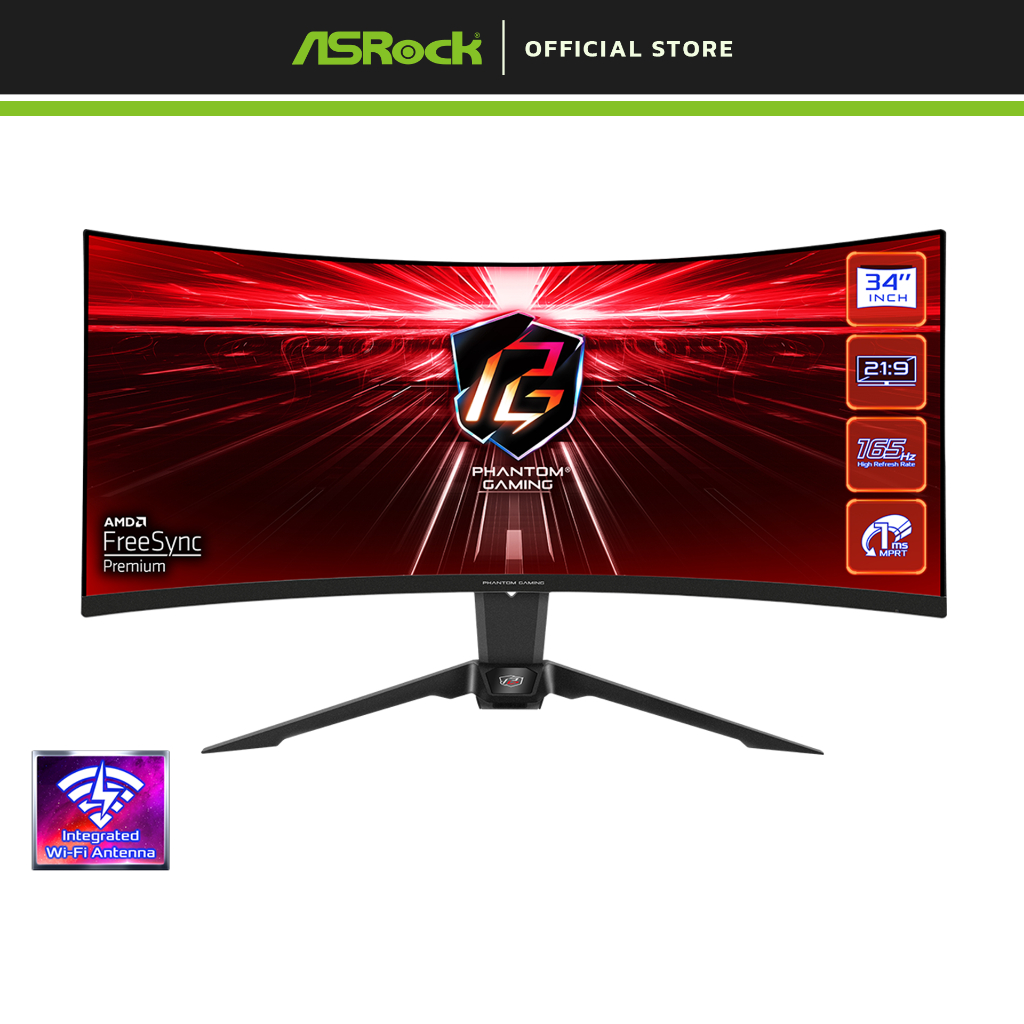 ASRock PG34WQ15R2B Monitor Gaming