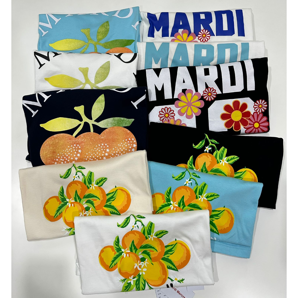 MARDI flower korean basic logo tshirt