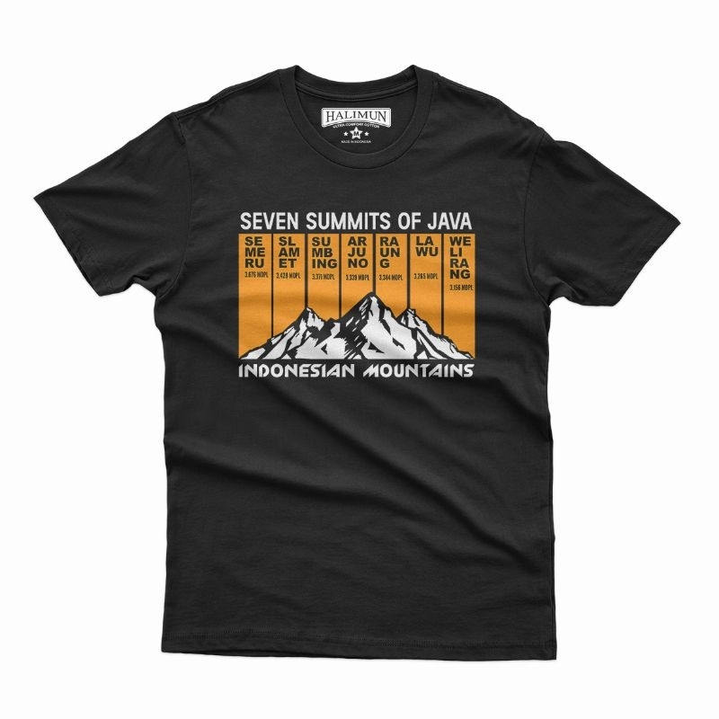 T-shirt Halimun - Seven Summits of Java - Kaos Distro Outdoor Pendaki Gunung