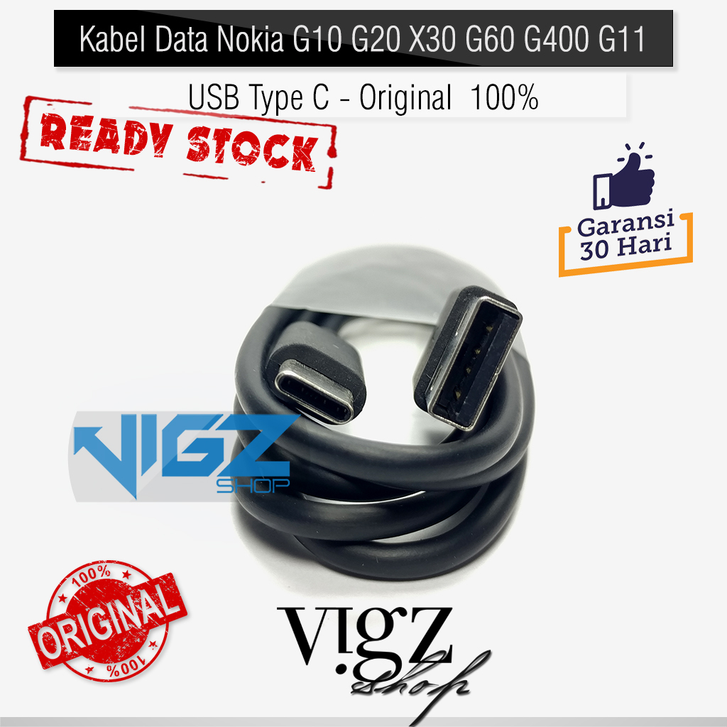 Kabel Data Nokia G10 G20 X30 G60 G400 G11 USB Type C Original 100%