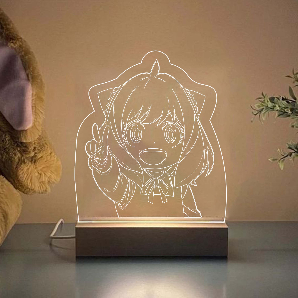 [BUKAN PO]  Lampu Hias Lampu Tidur Akrilik LED Anya Melfissa / Standing Lamp Acrylic LED Anya Melfis