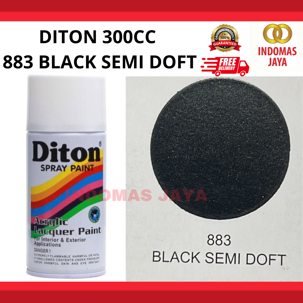 Pilox Diton 300cc Pilok Pylox Hitam Black Semi Doff 883
