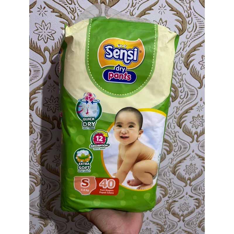 Sensi Regular Pants S40/M34/L30/XL24/XXL22 - Popok Celana - Popok Bayi