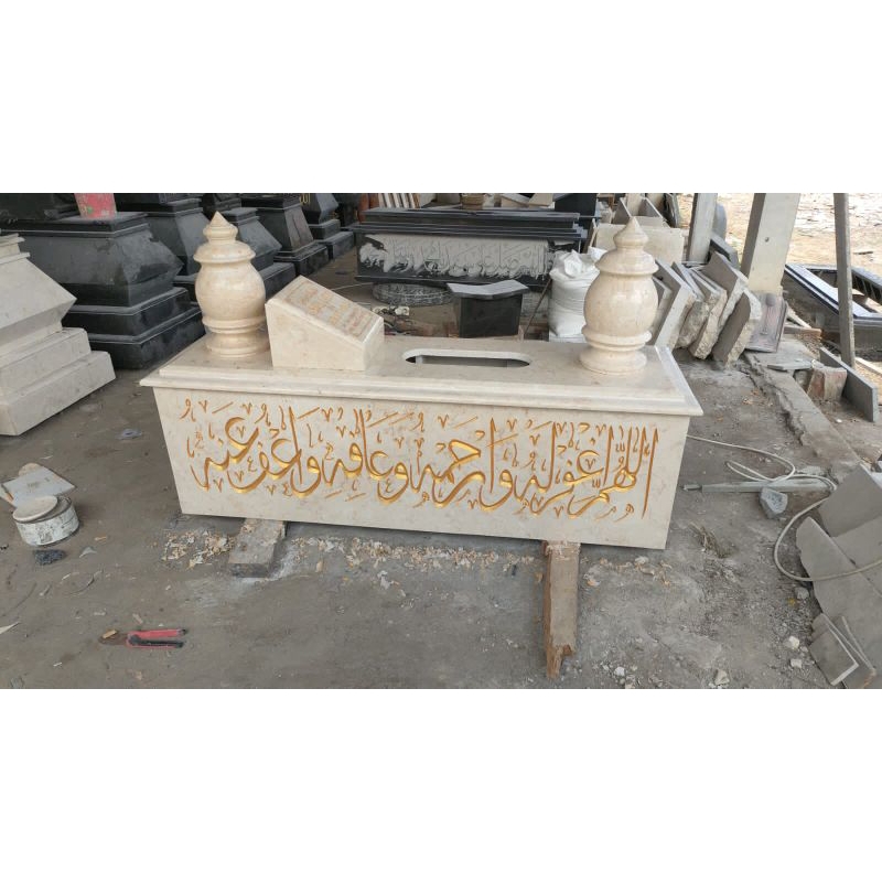 Kining Makam Marmer Kijing Makam Full Kaligrafi Kijing Marmer Murah Kijing Makam Terlaris Kijing Mak