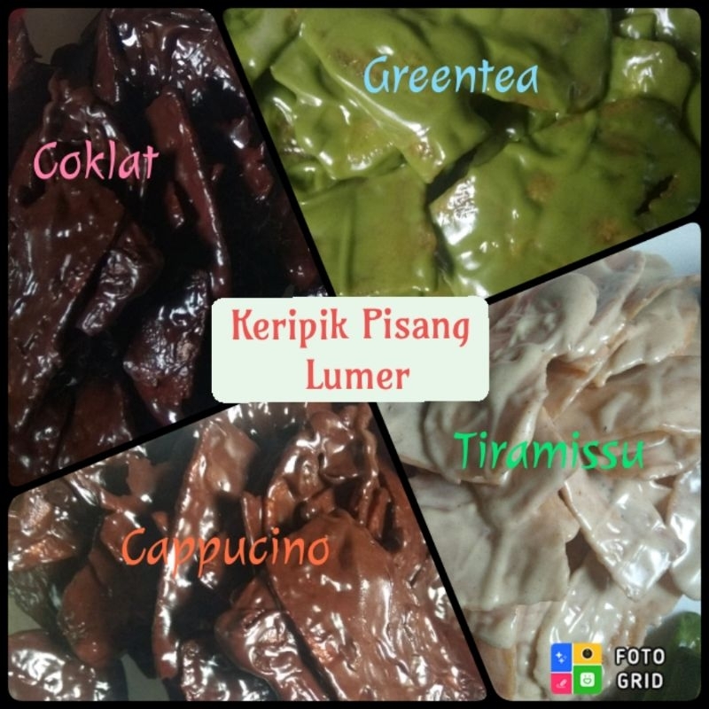 

kripik pisang lumer kemasan pouch netto 60gram