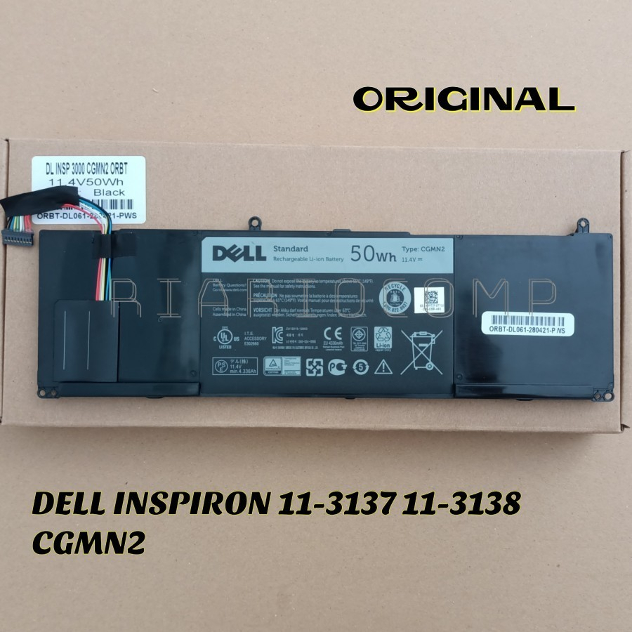 Baterai ORIGINAL Dell Inspiron 3000 11-3138 11-3137 11-3135 CGMN2