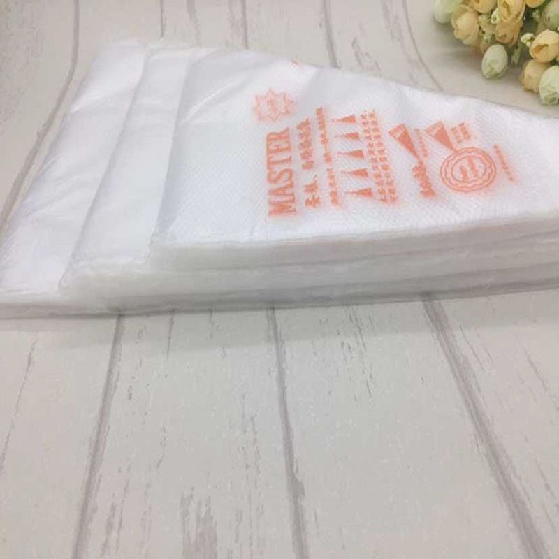 GPO Piping Plastik Segitiga / Papping Bag Piping Isi 50 Lembar / Plastik Contong Penghias Kue