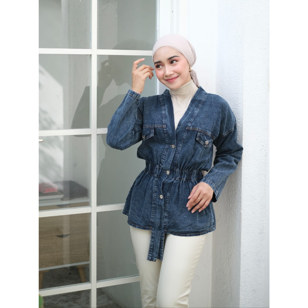 Cindy blazer | blazer jeans | outer wanita