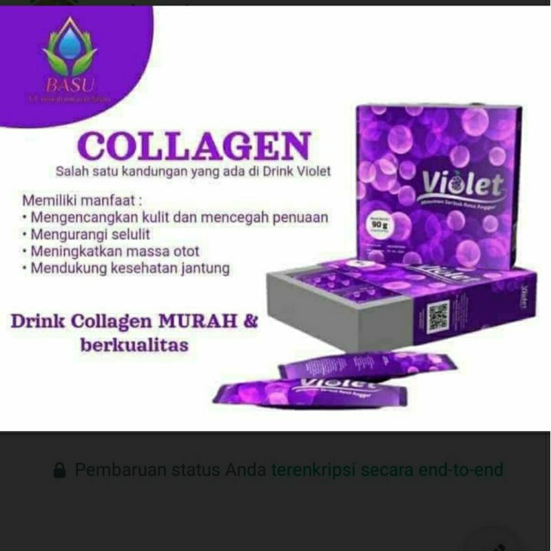 Violet collagen Beauty Drink Minuman Collagen