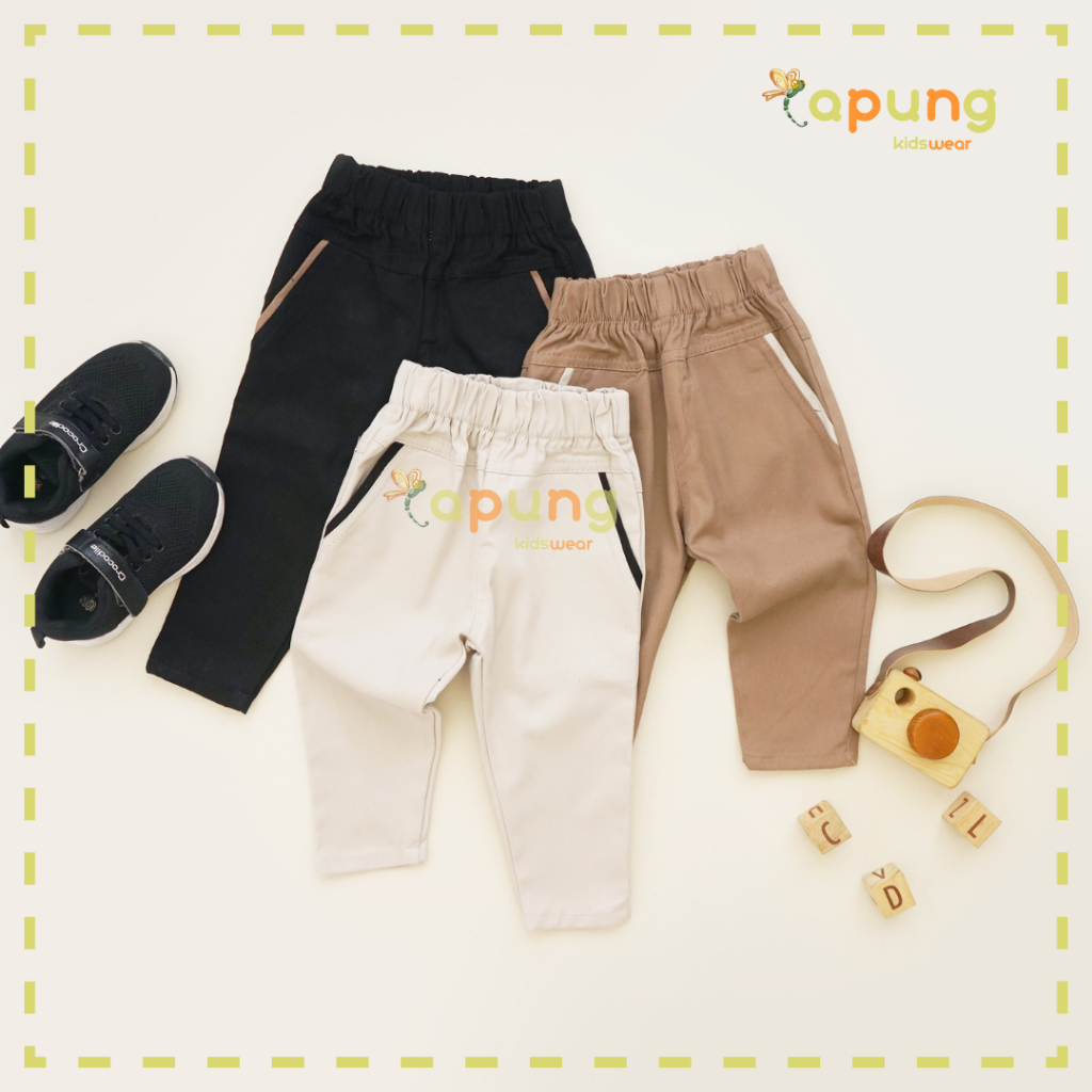 (capung kidswear) Celana Cino Panjang Anak Laki-Laki (6bulan-7 tahun)