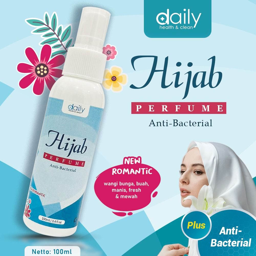 DAILY HIJAB PERFUME ANTIBACTERIAL / PARFUM HIJAB SPRAY / SPRAY HIJAB