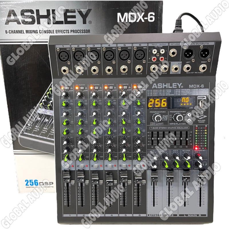 Mixer Ashley MDX 6 Original 6 Channel Bluetooth / MIXER MDX6 Mdx6 mdx 6 ASHLEY bagus Murah(Bisa COD)