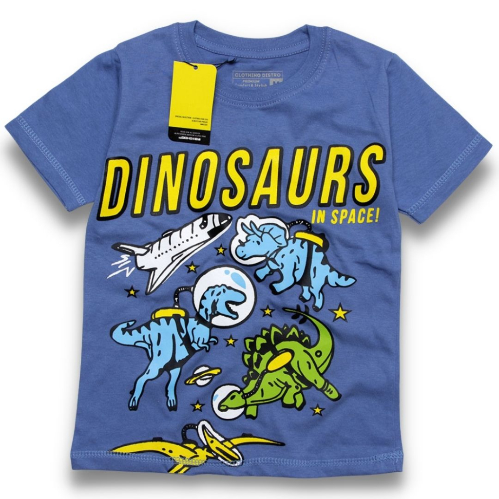 Kaos Karakter Kartun Anak Laki-Laki Superhero Cowok Karakter Animal Kendaraan Dinosaurus Tyrex Dino Grosir Ecer Pakaian Anak COWOK RGKIDS