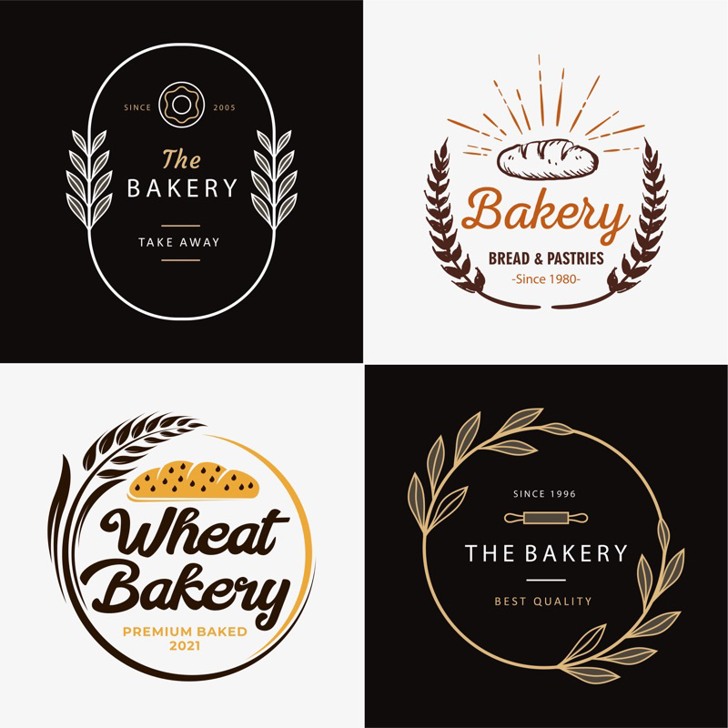 Desain Logo Toko Roti Bakery Pastry
