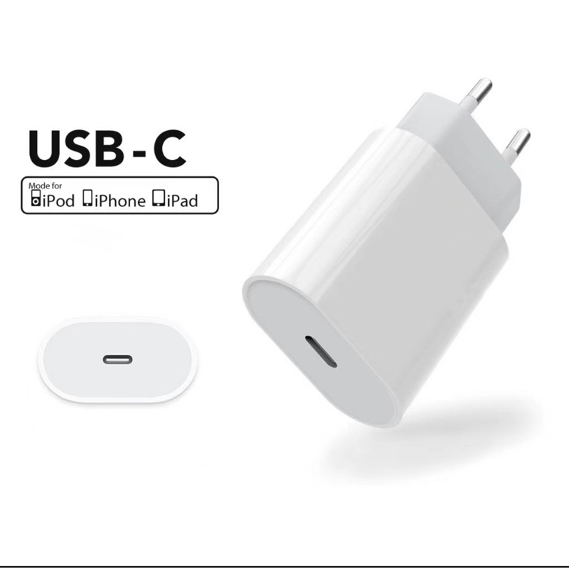 Adaptor 20W USB-C Power Adapter PD Fast Charing / Kepala Casan