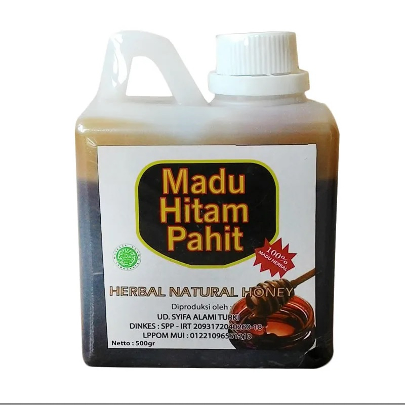 

Madu hitam pahit 500gr herbal natural honey UD. Syifa alami turki