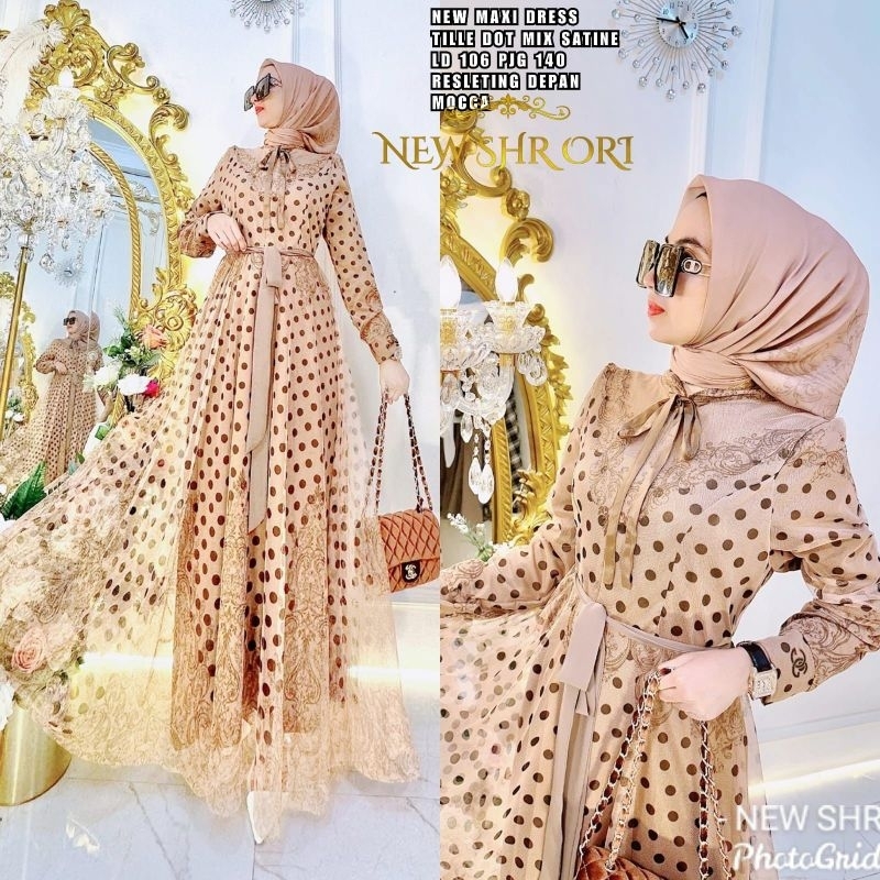 Gamis polkadot ORI SHR import