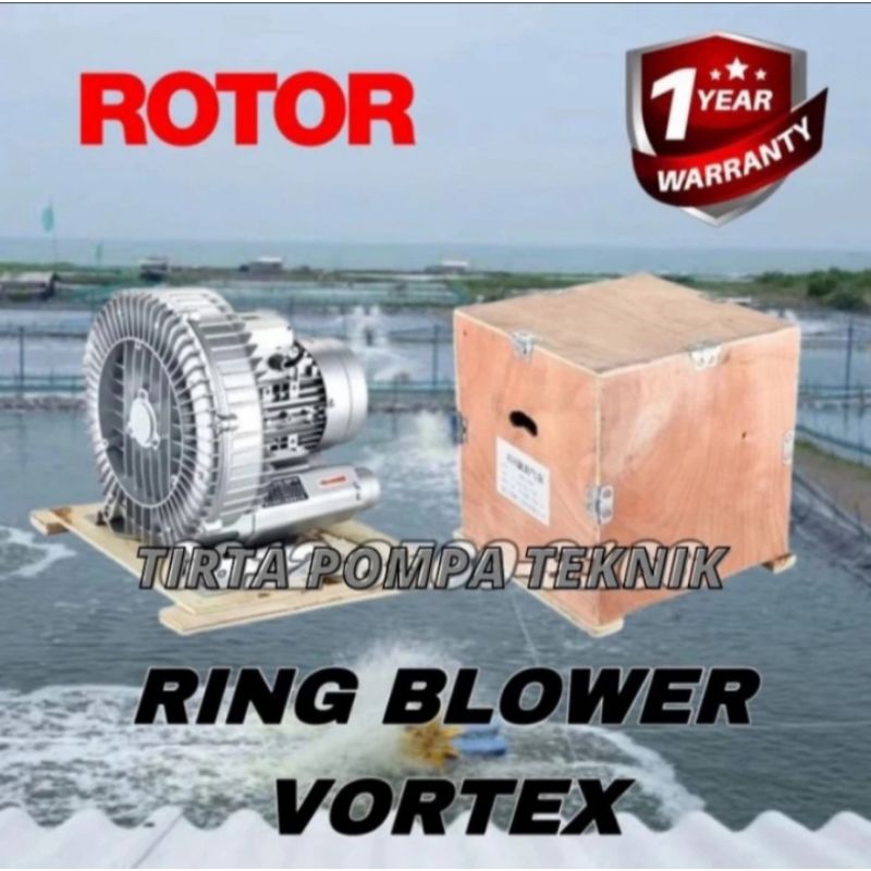 Ring Blower 2 Hp 1500 Watt 1,5Kw 2 Hp 1Phase Rotor Blower Tambak ikan
