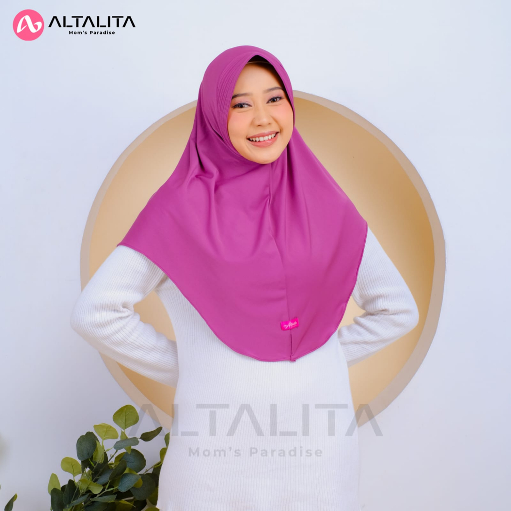 Altalita - Jilbab Qaila Penguin Instan Jersey Premium Hijab Bergo Hamidah Menutup Dada Kerudung Sport Instant Ukuran M Cocok Untuk Sekolah Olahraga Volly Futsal Badminton dan Sehari-Hari