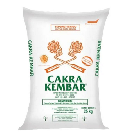 

Tepung Terigu Cakra Kembar 25 kg